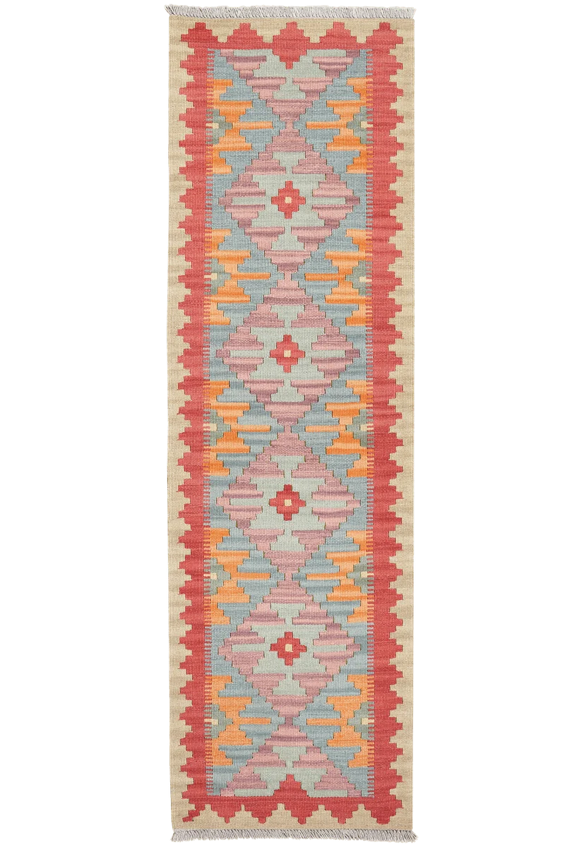 Kelim Gashgai · Handgewebt – Bunt, 190x56 cm