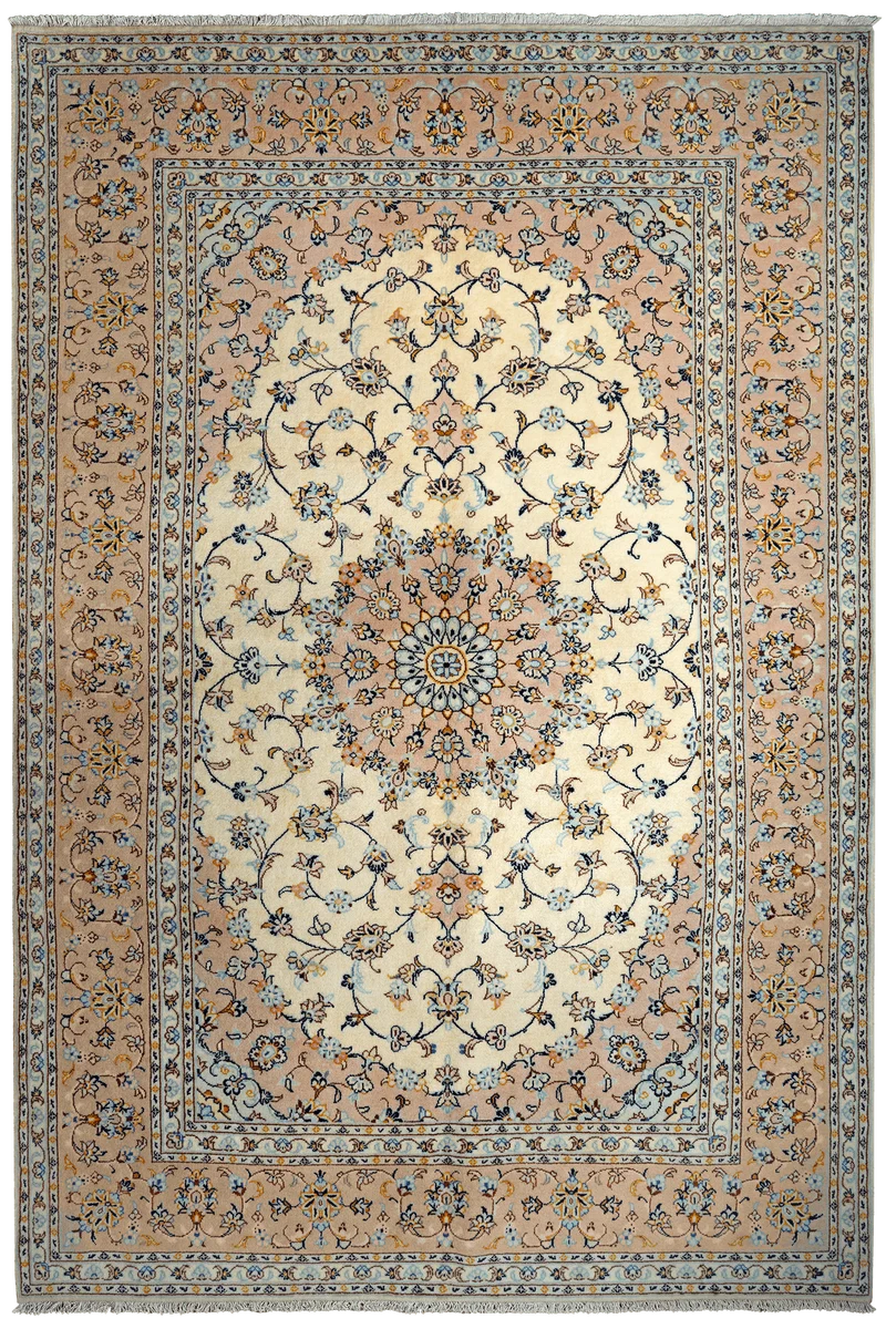 Yazd · Handgeknüpft – Beige, 303x201 cm