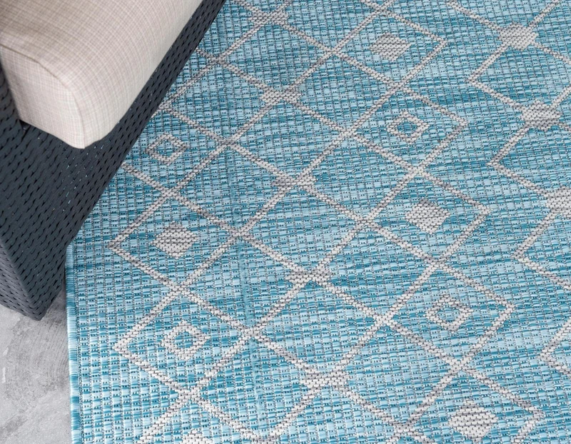 Teppich OUTDOOR CIATO Rechteckig Türkis 150x245 cm Indoor/Outdoor
