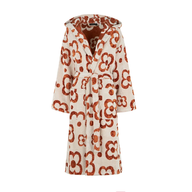 Accappatoio con Cappuccio bronze mary Moderno in Spugna 450 gr/mq