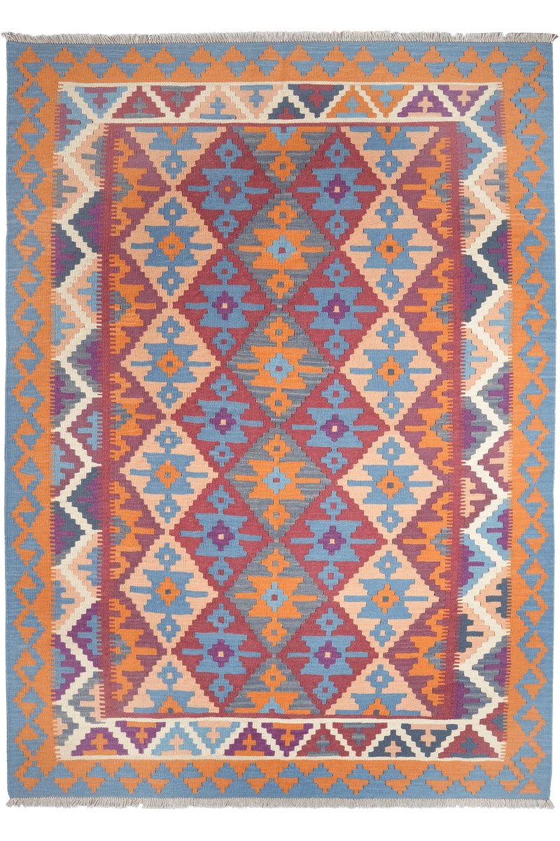 Kelim Gashgai · Handgewebt – Bunt, 246x174 cm