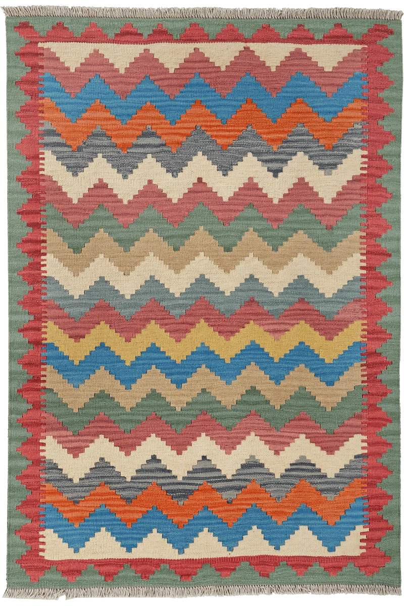 Kelim Gashgai · Handgewebt – Bunt, 154x106 cm