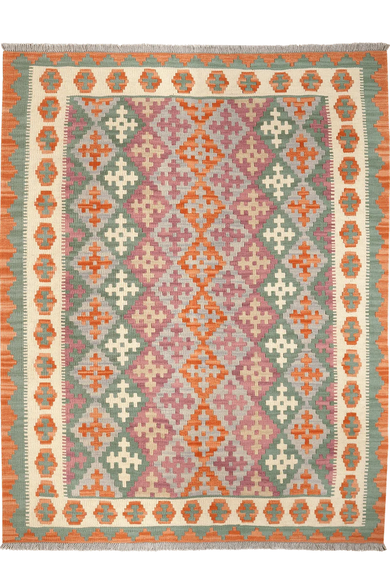 Kelim Gashgai · Handgewebt – Bunt, 198x154 cm