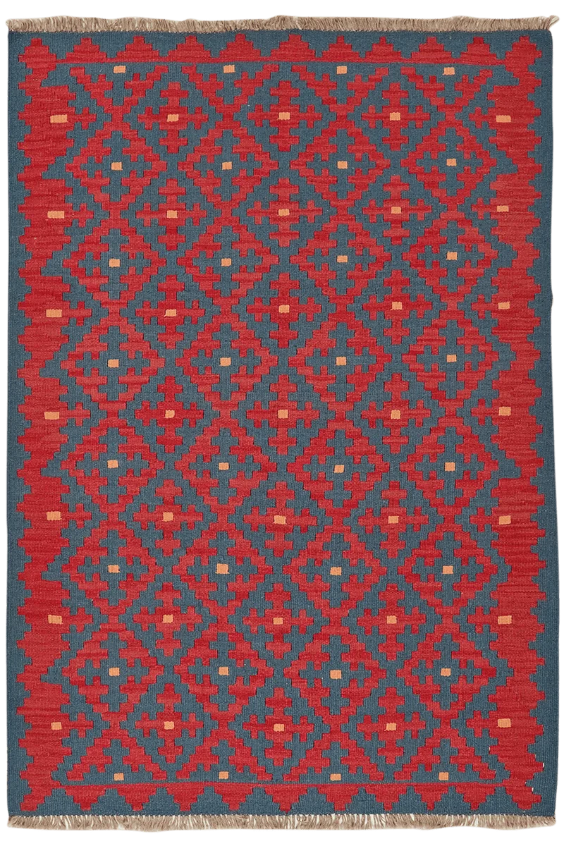 Kelim Gashgai · Handgewebt – Blau, 176x122 cm
