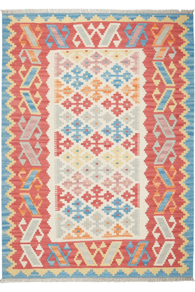 Kelim Gashgai · Handgewebt – Beige, 176x126 cm