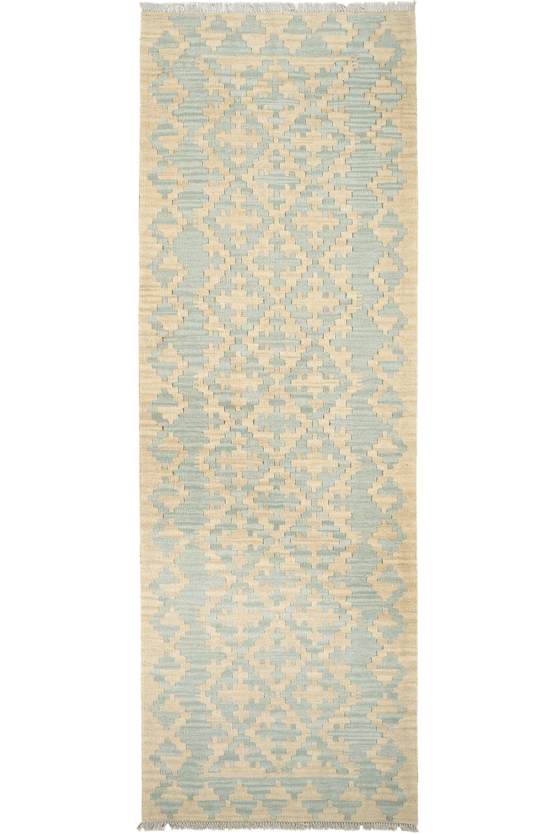 Kelim Gashgai · Handgewebt – Beige, 255x85 cm