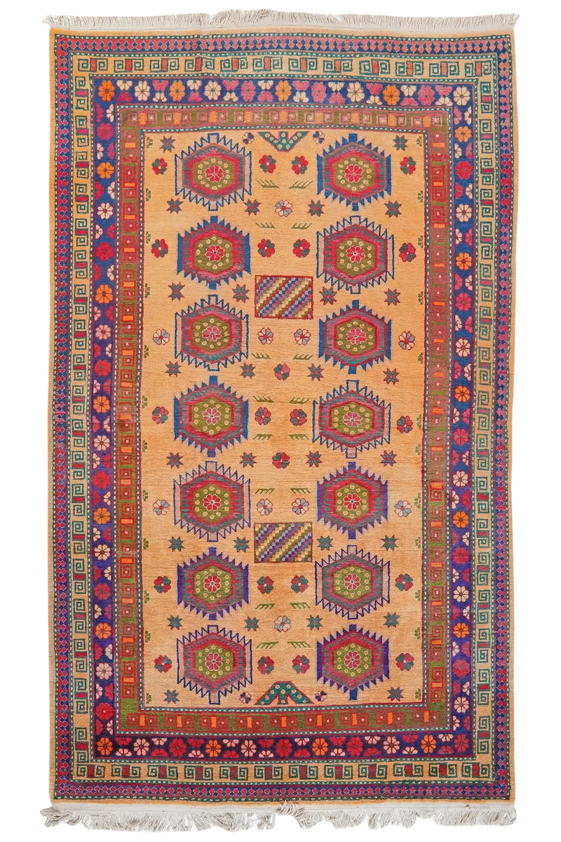 Samarkand · Handgeknüpft – Beige, 263x154 cm