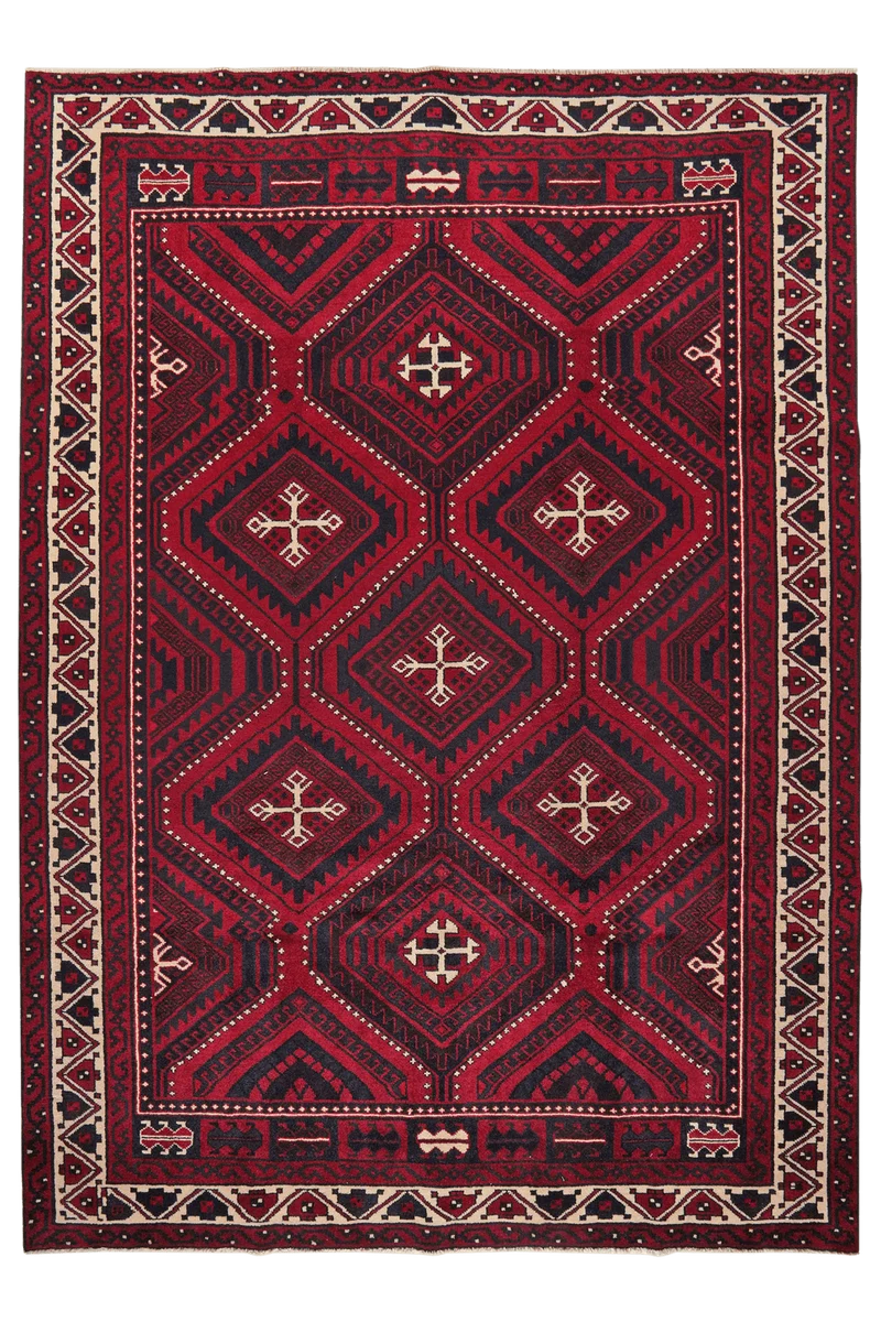 Lori · Handgeknüpft – Rot, 326x238 cm