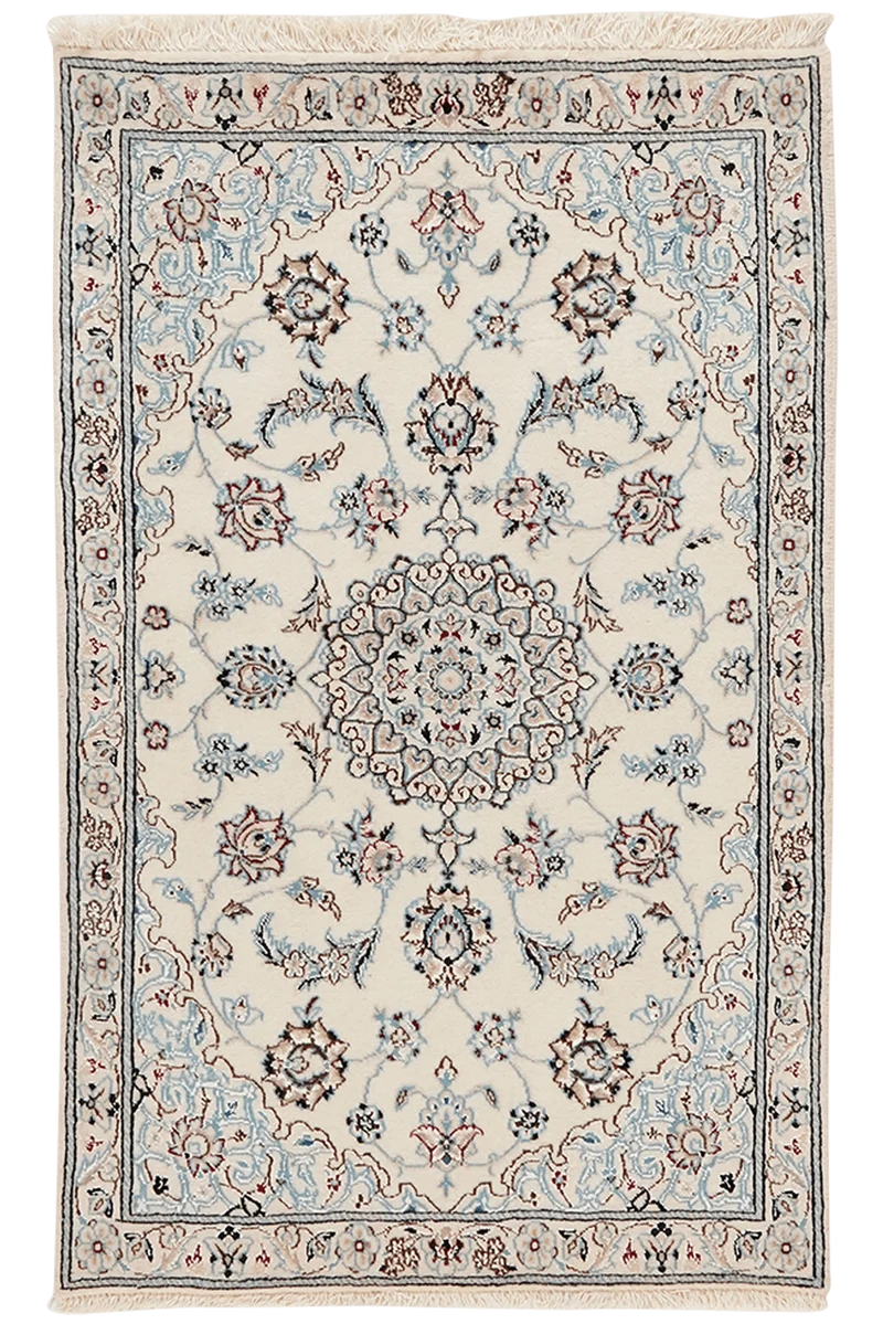Nain 6La · Handgeknüpft – Beige, 98x61 cm