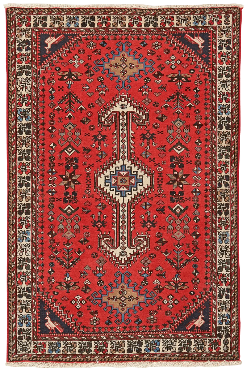 Nasrabad · Handgeknüpft – Rot, 148x98 cm