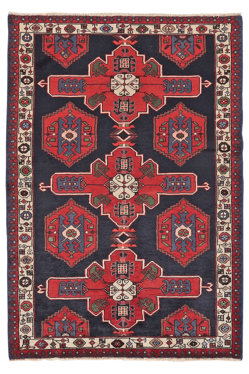 Shahsavan · Handgeknüpft – Blau, 157x108 cm