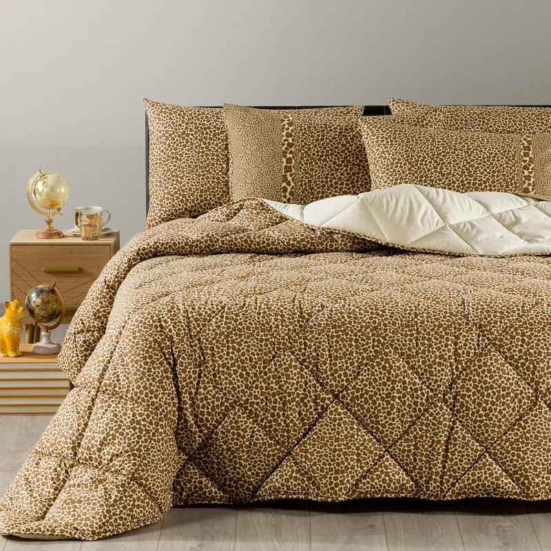 Trapunta leopard Moderno in Cotone 300 gr/mq