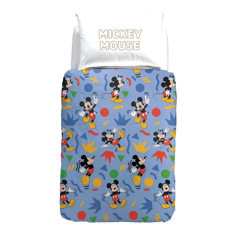 Copripiumino con federe mickey colors in Cotone