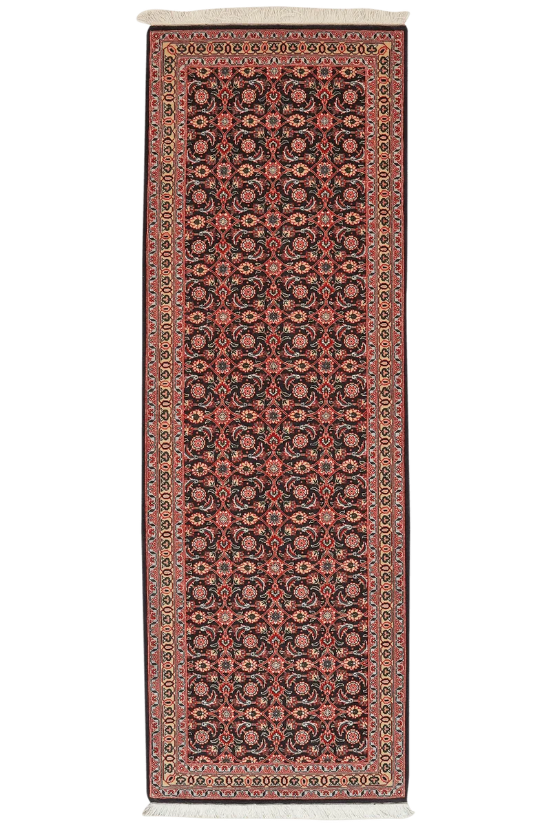 Tabriz 50 Raj · Handgeknüpft – Blau, 199x67 cm