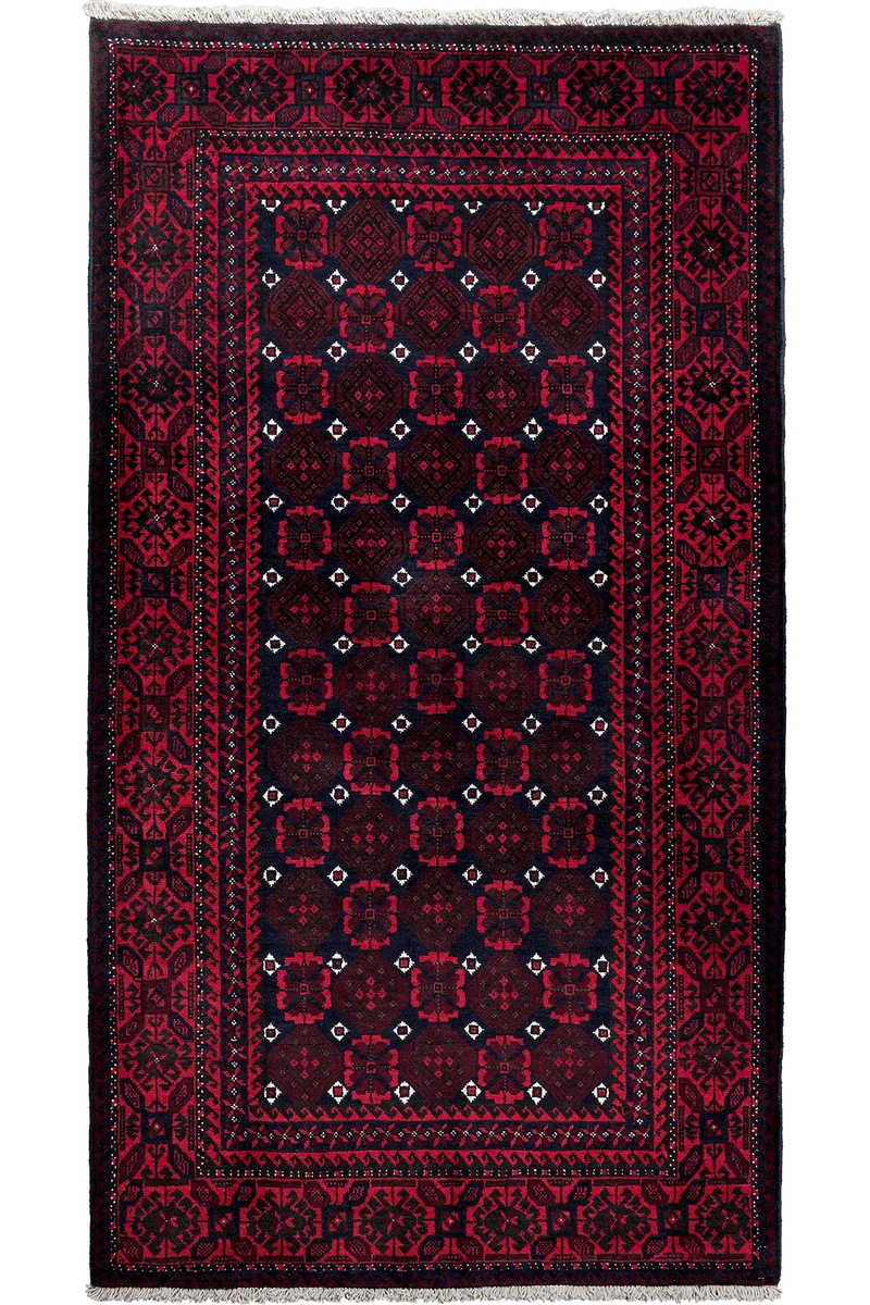 Belutch · Handgeknüpft – Blau, 191x105 cm