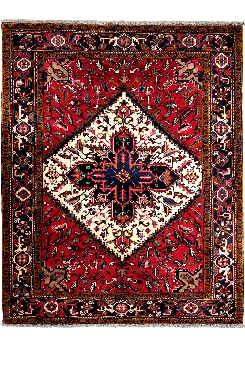 Mehrewan · Handgeknüpft – Rot, 198x155 cm