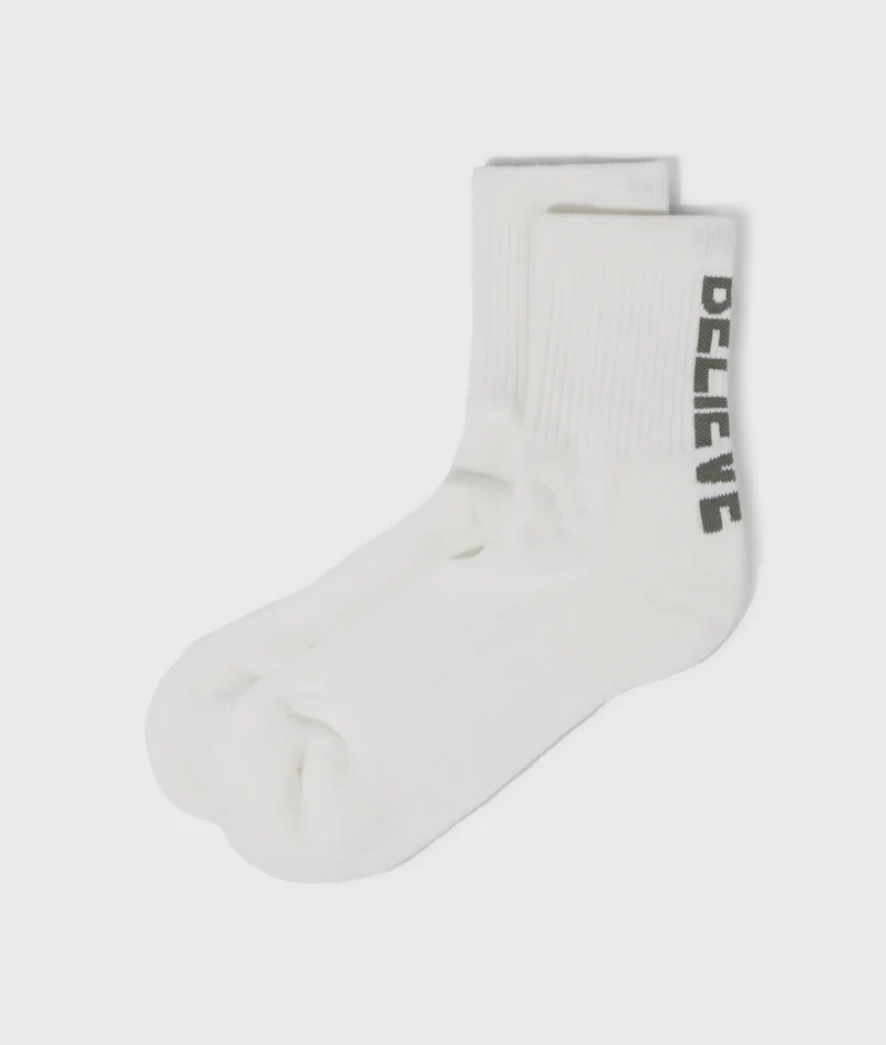 10DAYS AMSTERDAM Socks Believe - Ecru