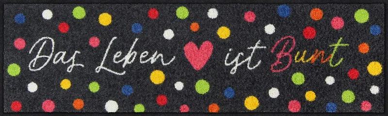 Läufer klein 30x100 Buntes Leben