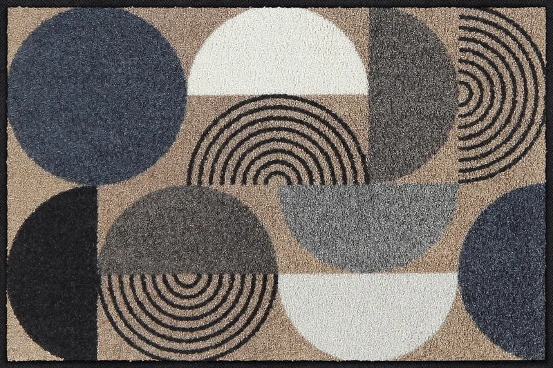 Fußmatte 50x75 Geo Rhythms beige blue