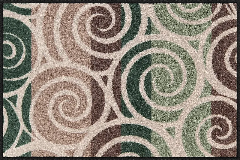 Fußmatte 50x75 Spiral Dance green