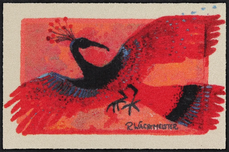 Fußmatte 50 x 75 cm Rosina Wachtmeister La Fenice rot