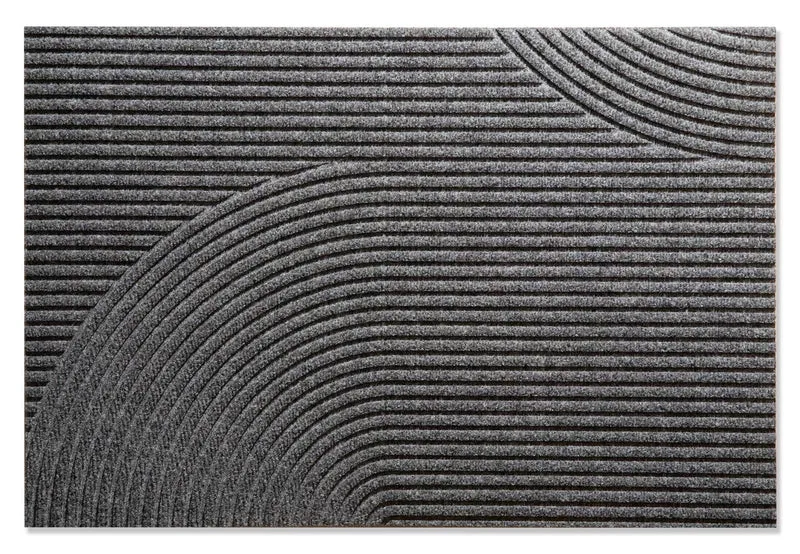 Fußmatte 60 x 90 cm Stein grau randlos