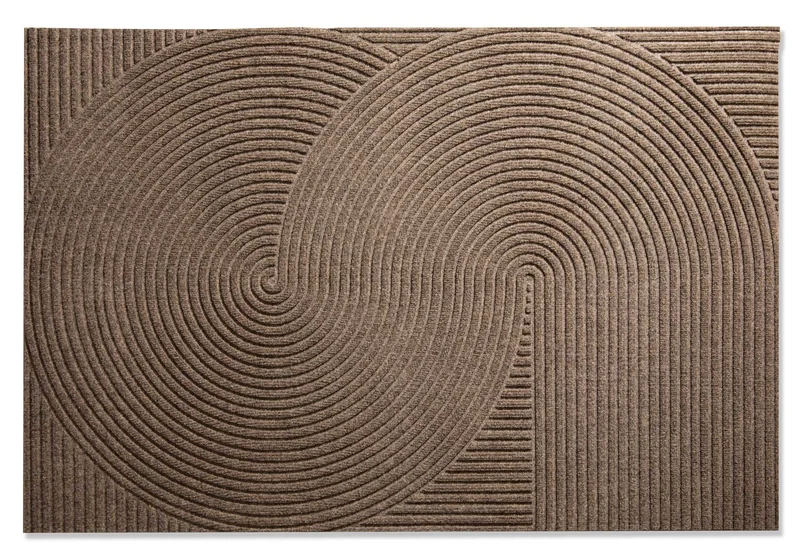Wohnmatte 85 x 130 cm Sand sand randlos