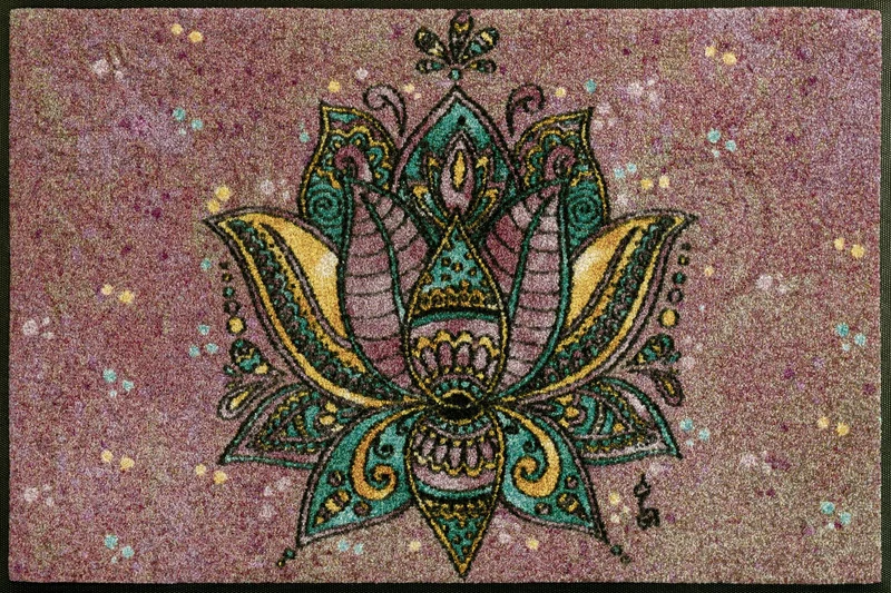Fußmatte 50x75 Lotus Blossom rot