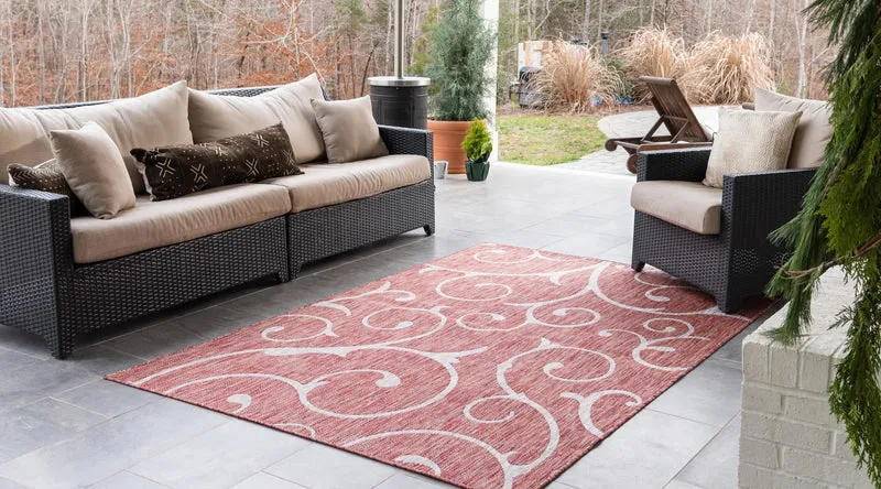 Teppich Outdoor Beauties Rechteckig Rostrot 150x245 cm