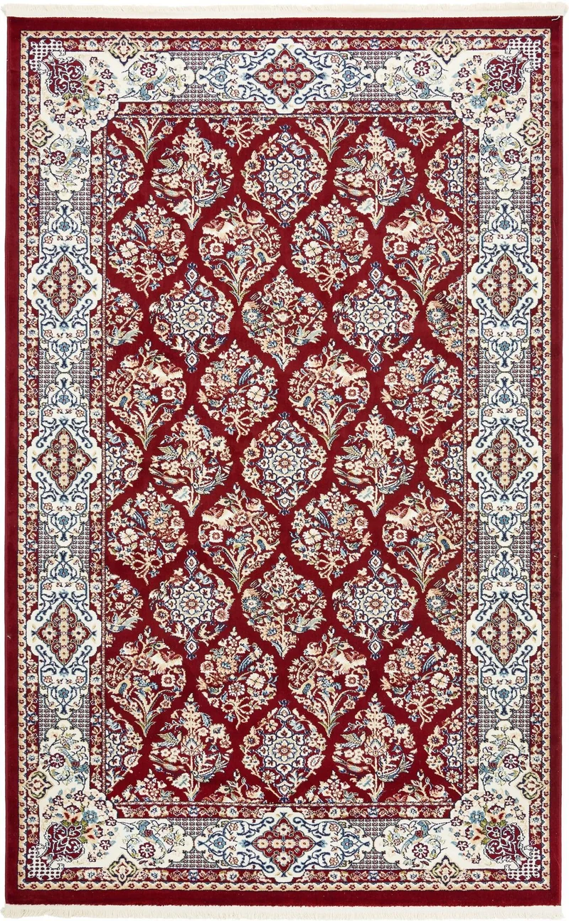 Teppich "Almas" Rechteckig Dunkelrot 150x245 cm