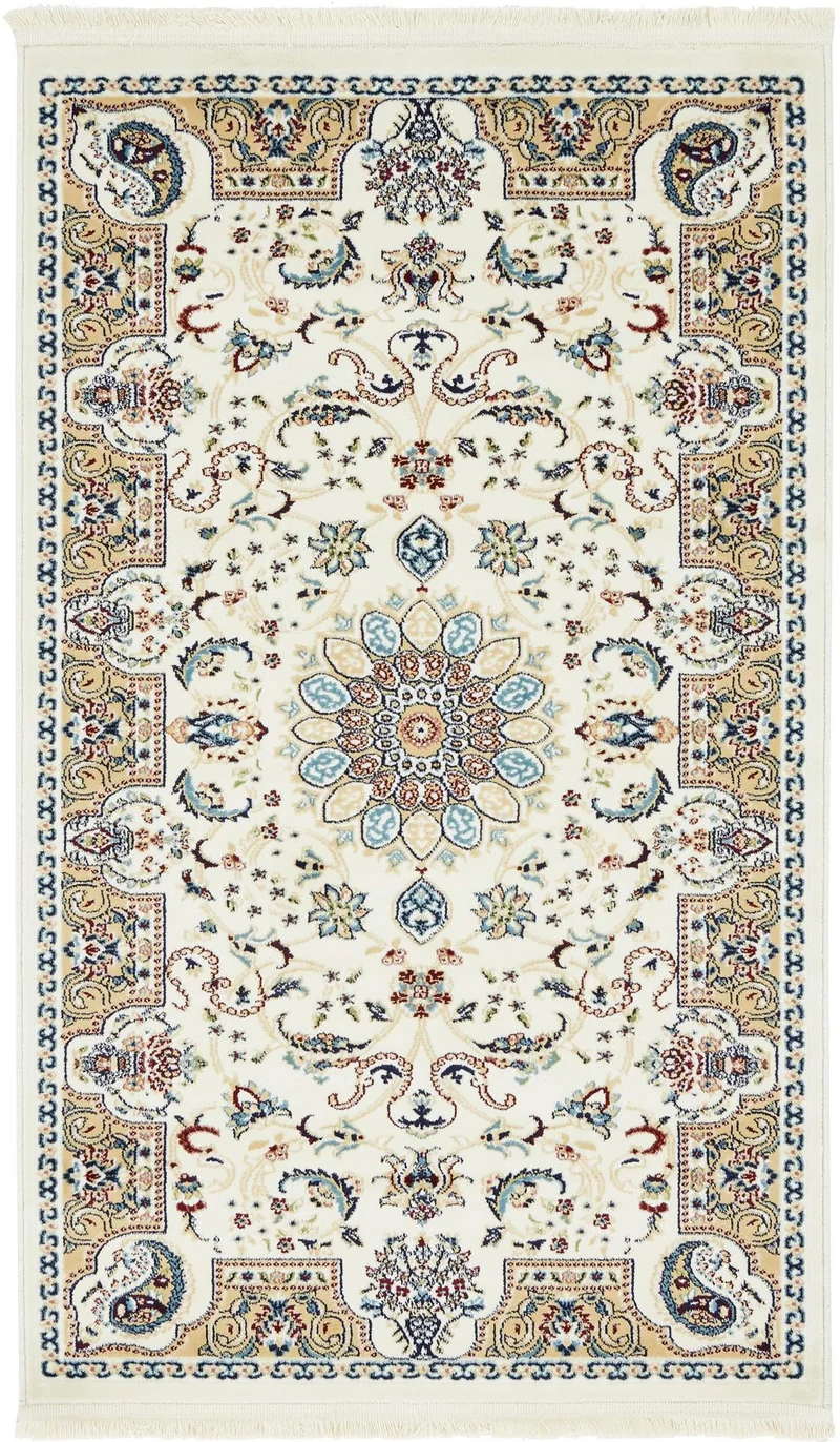 Teppich "Almas" Rechteckig Elfenbein 90x150 cm