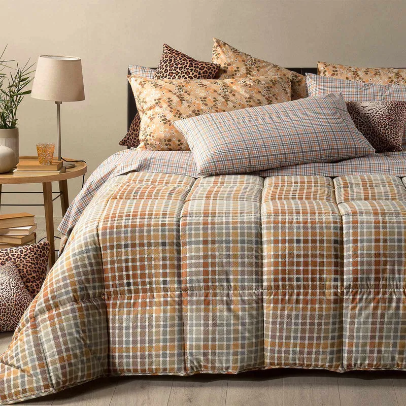 Trapunta country house Tartan Club in Cotone 300 gr/mq