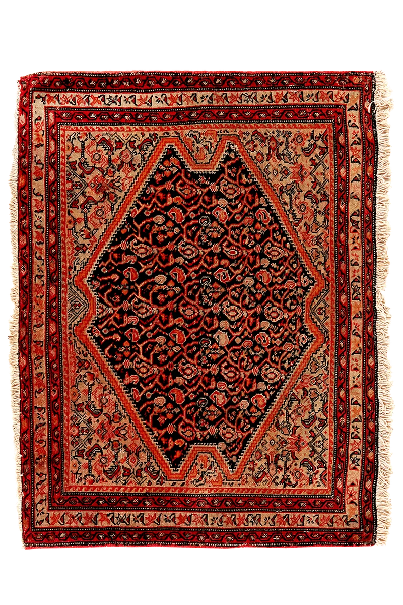 Malayer · Handgeknüpft – Blau, 90x65 cm
