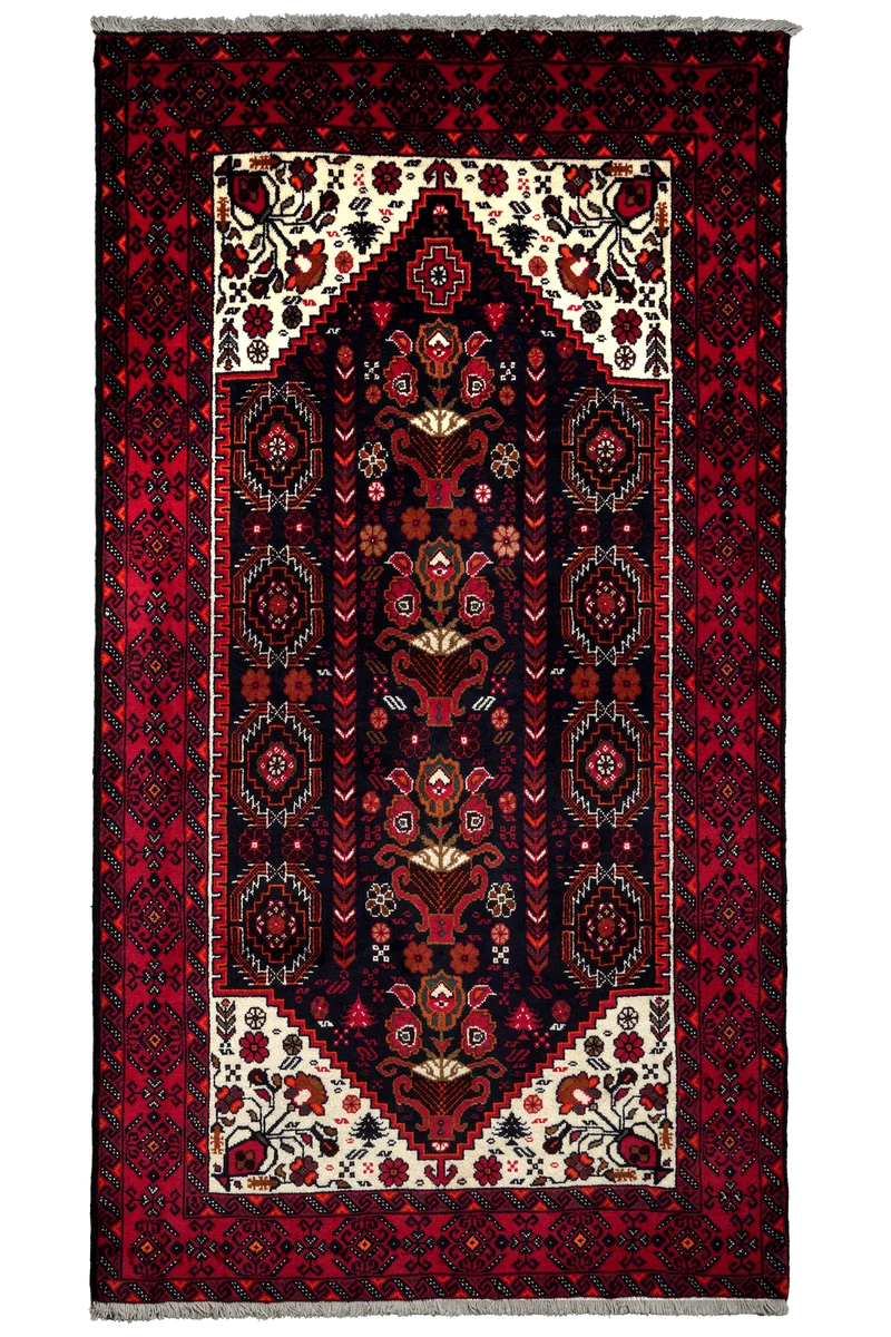 Belutch · Handgeknüpft – Schwarz, 192x103 cm