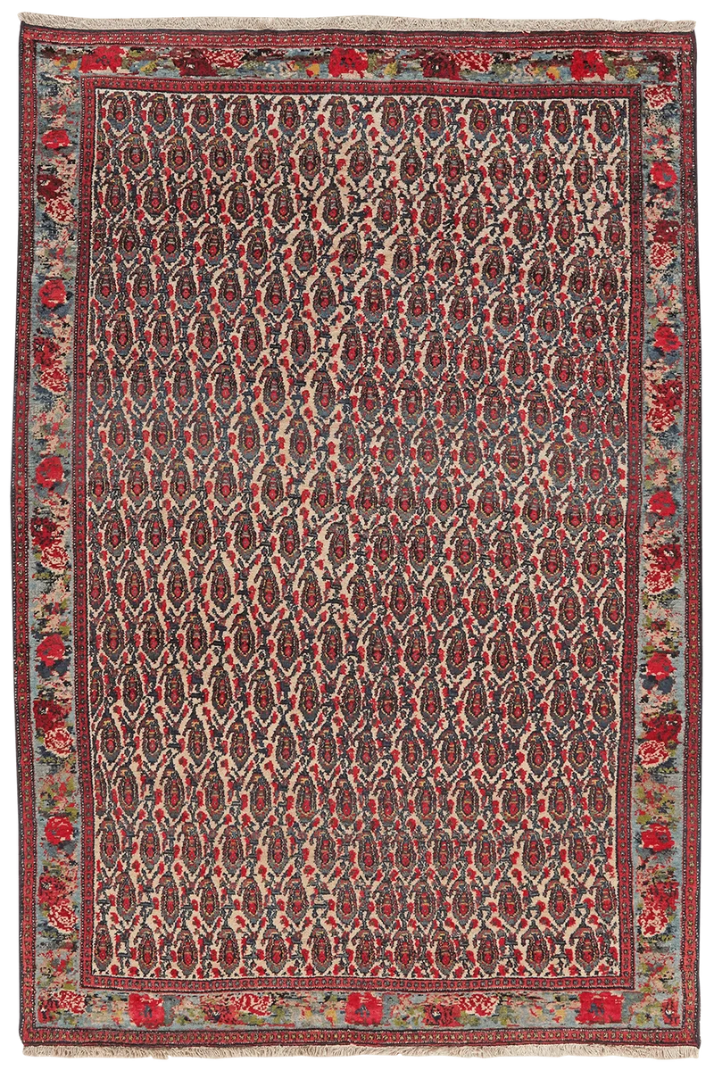 Senneh · Handgeknüpft – Beige, 196x136 cm