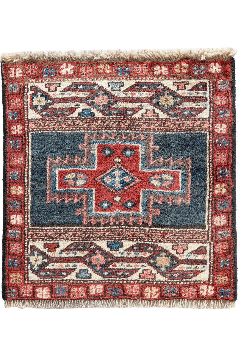 Shahsavan · Handgeknüpft – Blau, 56x52 cm