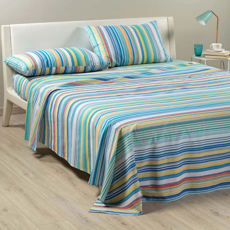 Completo Lenzuola Copriletto linear Moderno in Cotone