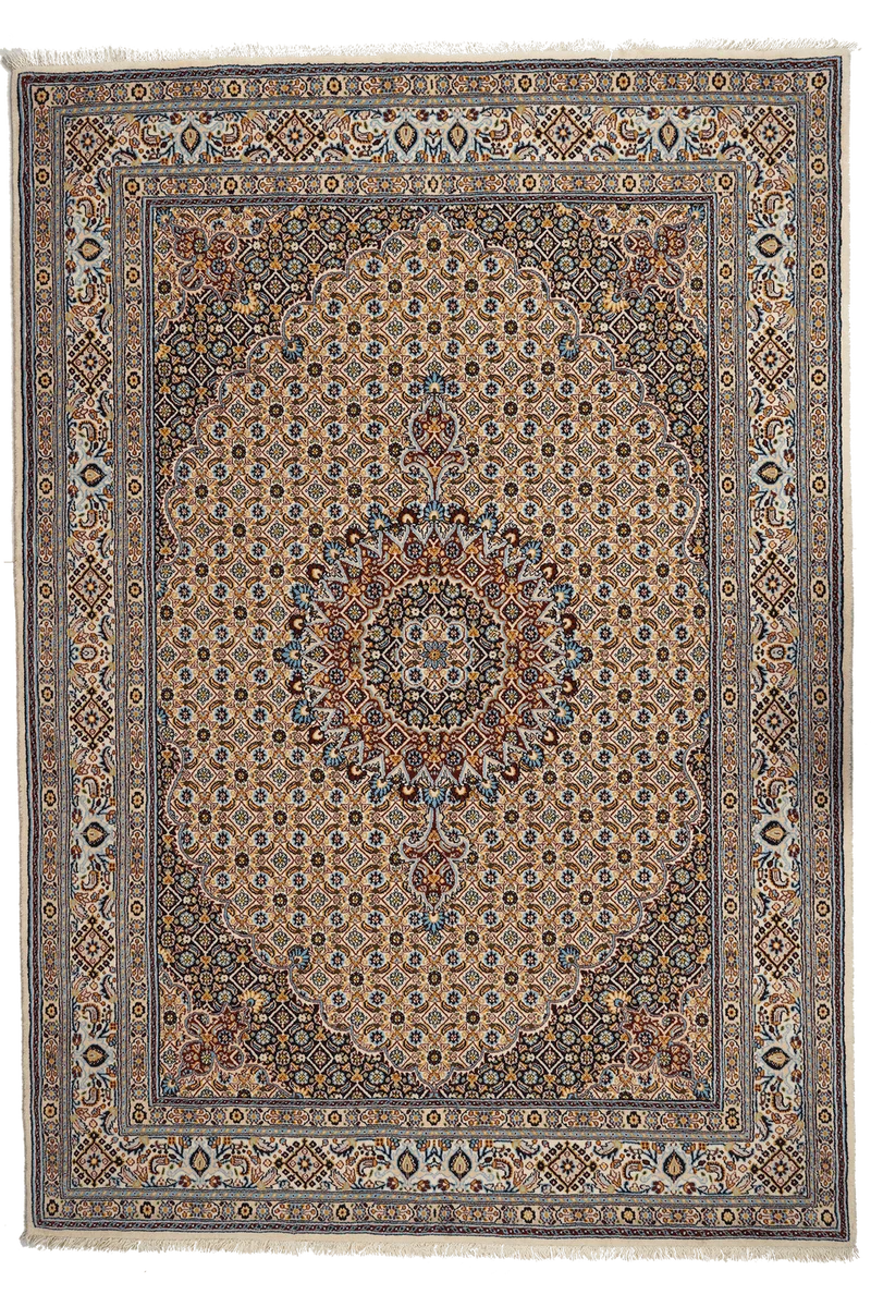 Moud Mahi · Handgeknüpft – Braun, 241x169 cm