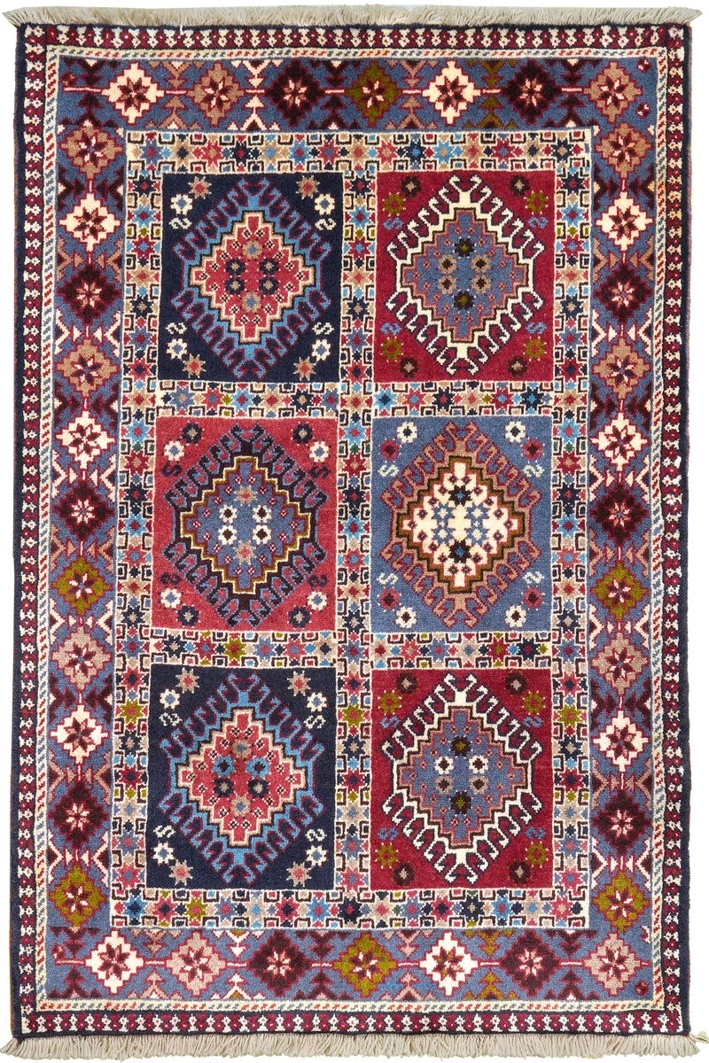 Yalameh · Handgeknüpft – Bunt, 125x82 cm