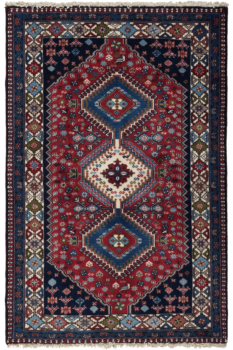 Yalameh · Handgeknüpft – Rot, 152x101 cm