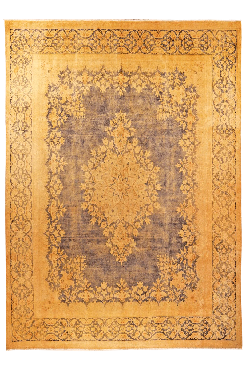 Vintage · Handgeknüpft – Gelb, 402x292 cm