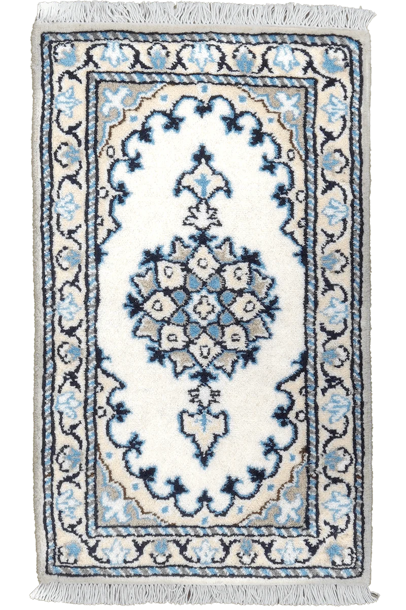 Nain 12La · Handgeknüpft – Beige, 65x38 cm