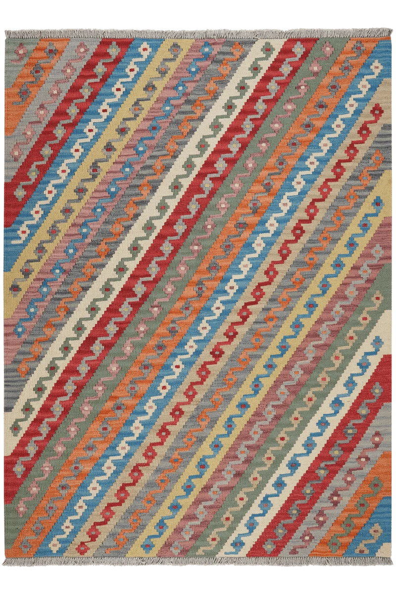 Kelim Gashgai · Handgewebt – Bunt, 176x130 cm