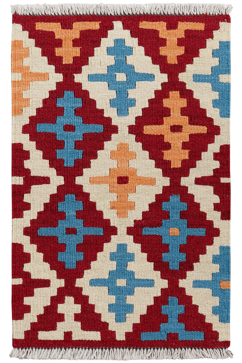 Kelim Gashgai · Handgewebt – Bunt, 61x40 cm