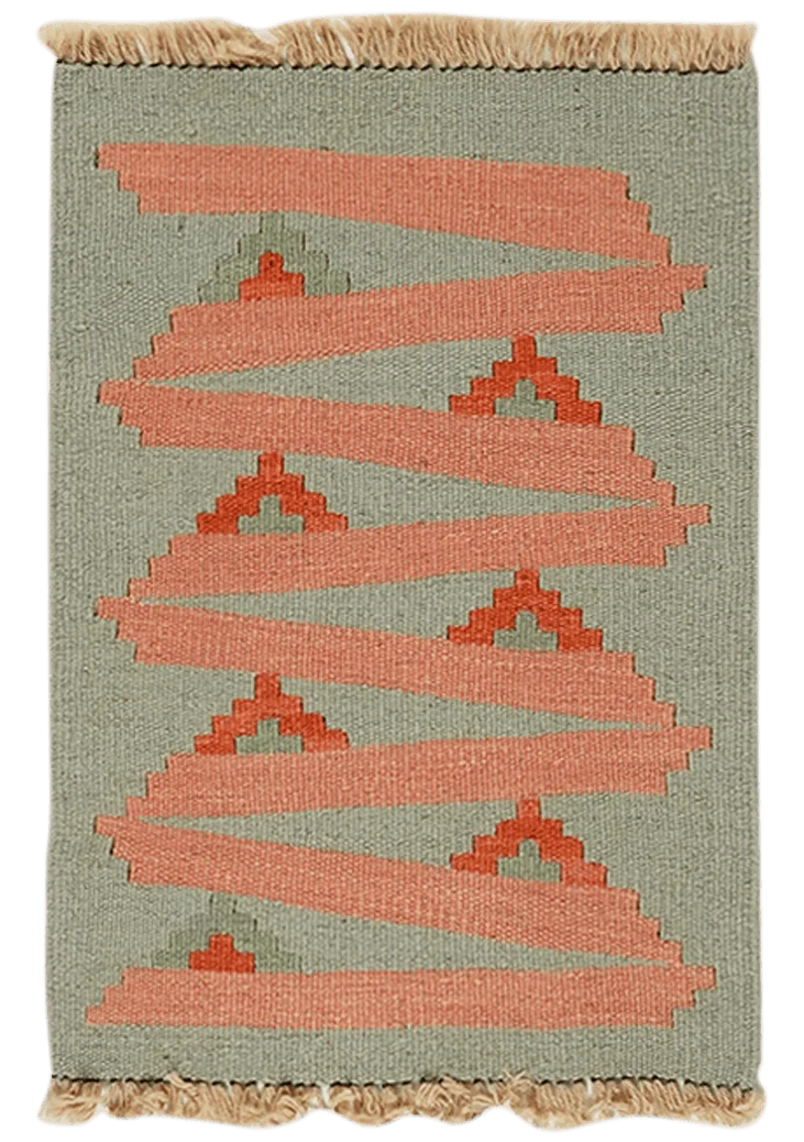 Kelim Gashgai · Handgewebt – Rosa, 58x41 cm