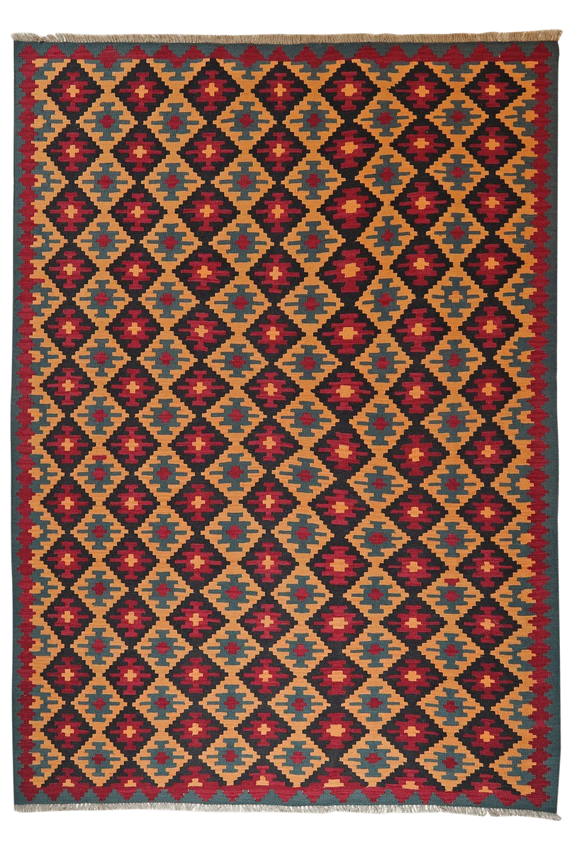 Kelim Gashgai · Handgewebt – Bunt, 290x210 cm