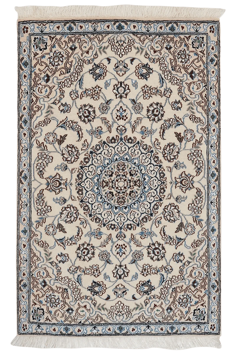 Nain 9La · Handgeknüpft – Beige, 138x88 cm