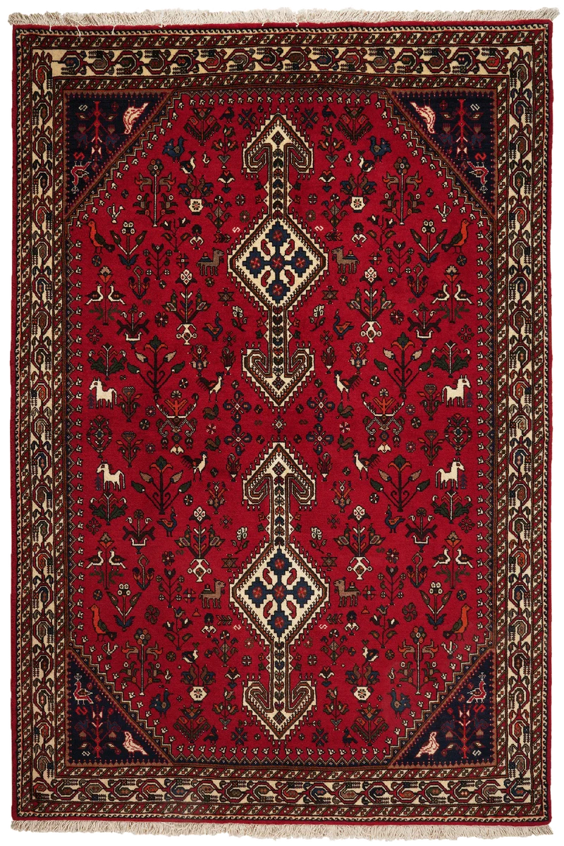 Nasrabad · Handgeknüpft – Rot, 219x145 cm