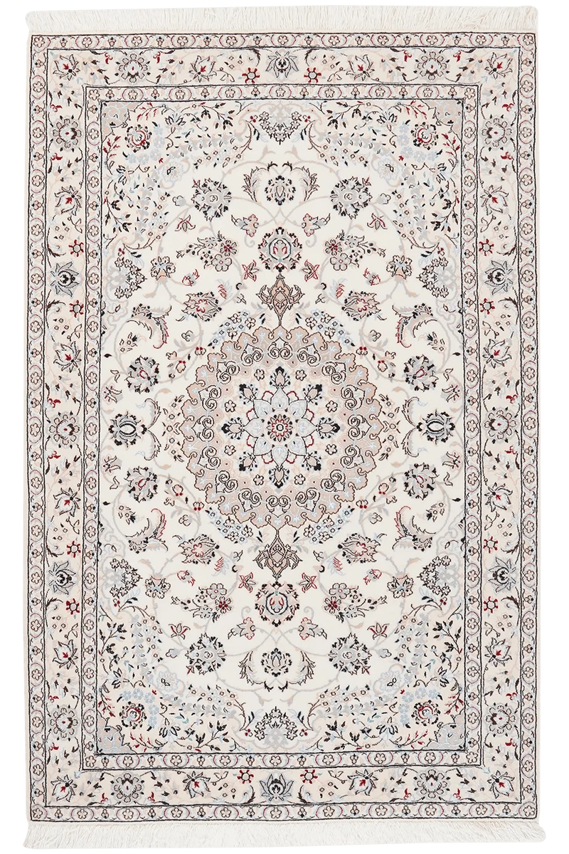 Nain 6La · Handgeknüpft – Beige, 158x105 cm