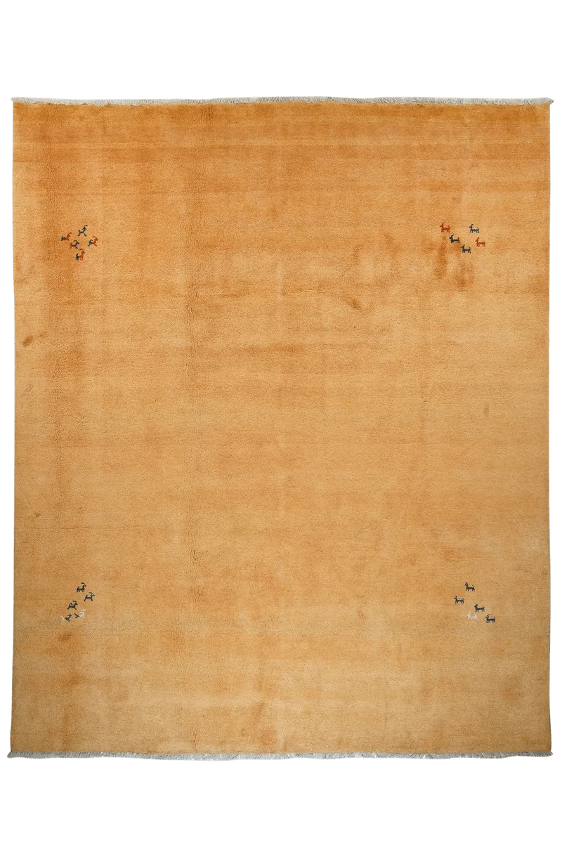 Gabbeh · Handgeknüpft – Gelb, 338x282 cm